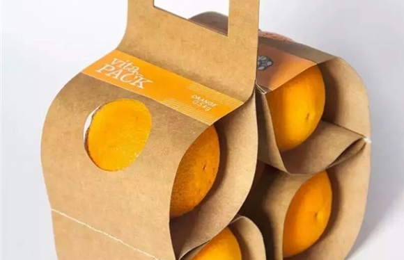 原來(lái)橙子還可以這么包裝，牛皮紙水果包裝鑒賞
